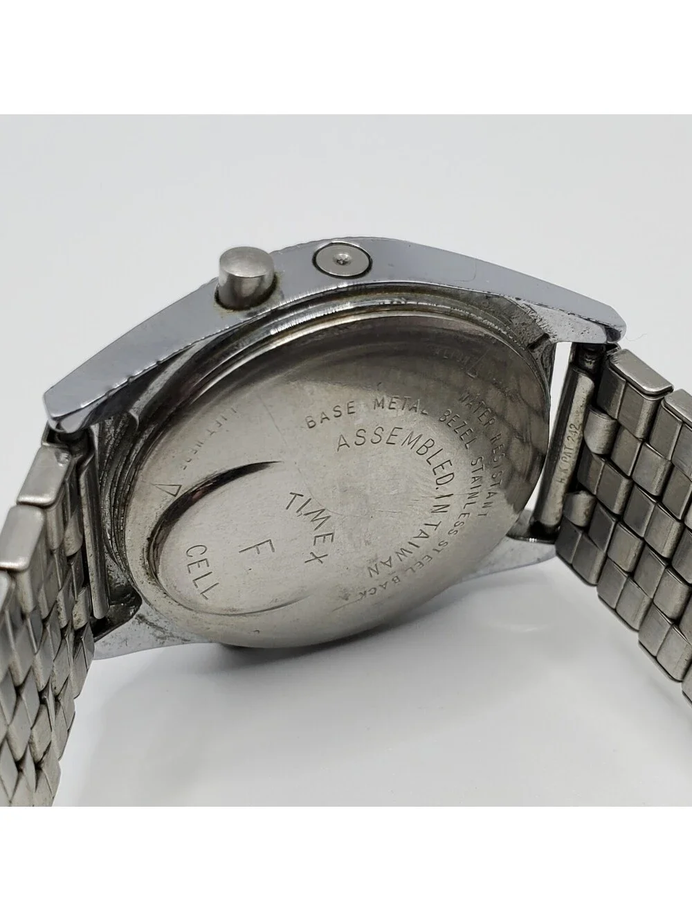 Vintage Timex Digital F Cell Watch For Parts Or Repair